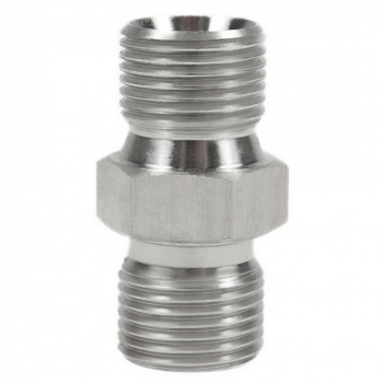 *W3/8NW3/8B соединитель шланга 3/8" NPSM (M) x 3/8'' BSP (M)