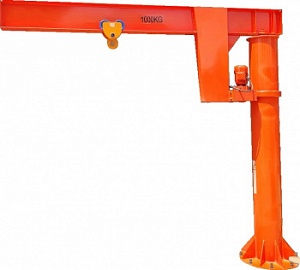 Кран консольный поворотный электрический TOR JIB г/п 1000 кг, высота 3 м, стрела 3 м